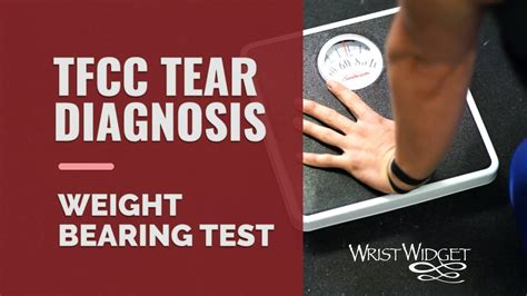 tfcc tear weight bearing test|tfcc tear treatment.